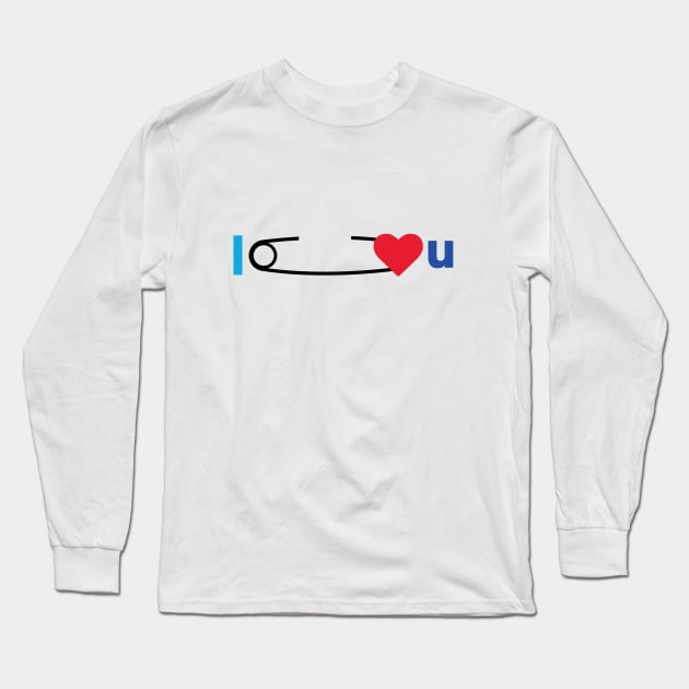 Safety Pin Unity Long Sleeve T-Shirt by Squidoink